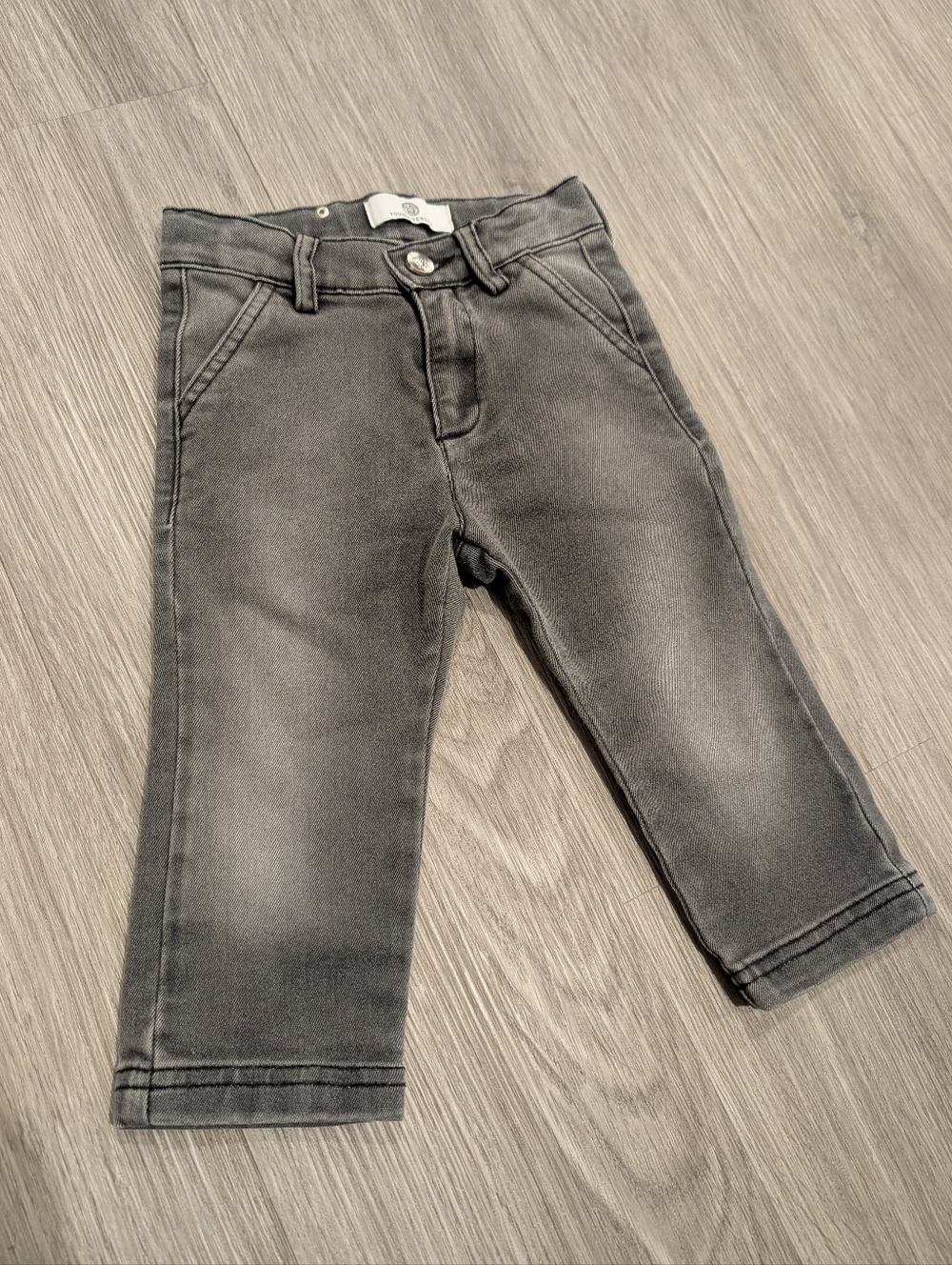 Young Versace - 12 Month - Baby Boys Grey Jeans